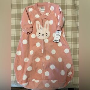 Pink Polka Dot Bunny Sleep Sack